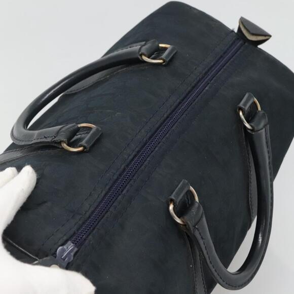 DIOR Trotter Canvas Hand Bag Navy Silver - Picture 6 of 12